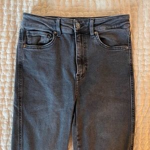 Free People Washed Black Jeans